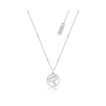 Couture Kingdom Sterling Silver Marvel Thor Hammer Necklace - Silver