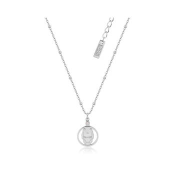 Couture Kingdom Sterling Silver Marvel  Iron Man Necklace - Silver