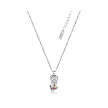 Couture Kingdom Marvel Infinity Gauntlet Crystal Necklace - Silver