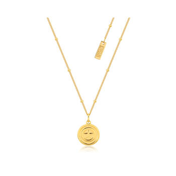 Couture Kingdom Sterling Silver Marvel Captain America Necklace - Gold