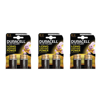 3PK 'C' ALKALINE DURACELL BATTERY