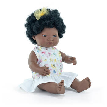 Miniland MF&M Baby Doll African Girl 38cm Kids Toy 10m+