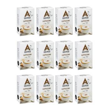 12x 10pc Avalanche Cappuccino Cafe Style Instant Coffee 160g Powdered Drink