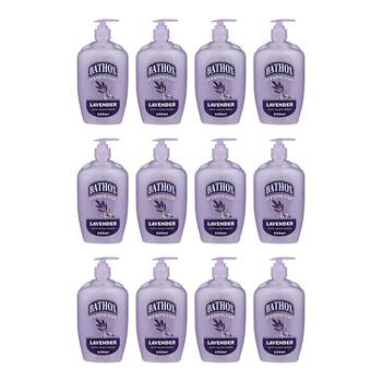 12PK Bathox Handwash Pump Lavender 600ml Hand Cleaning Care