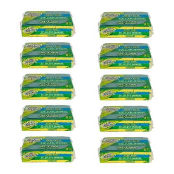 10x 9pc Fresh Start Heavy Duty Cellulose Dishwashing Sponge Scourer Value Pack
