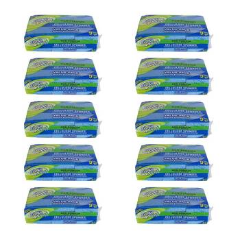 10x 9pc Fresh Start Non-Scratch Dishwashing Sponge Scour Pads Value Pack Blue