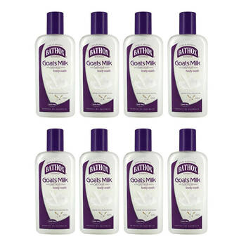 8PK Bathox Goats Milk Oatmeal Extract Body Wash 500ml For Dry & Sensitive Skin