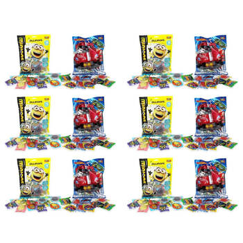 12x 20pc Park Avenue Minions & Hot Wheels Lollipop Lollies 200g Assort
