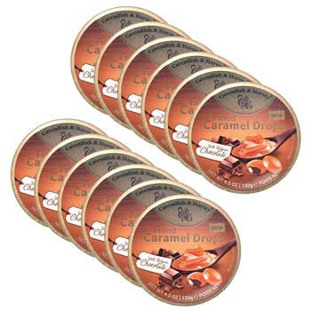 12PK Cavendish & Harvey Caramel w/ Choco Fill 130g Candy Lollies Confectionery