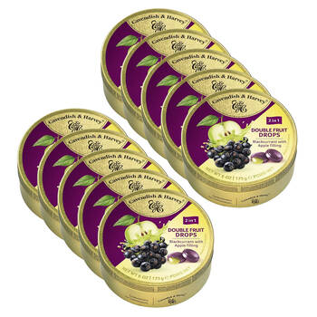 10PK Cavendish & Harvey Duo Curran 175g Candy Lollies Sweet Confectionery