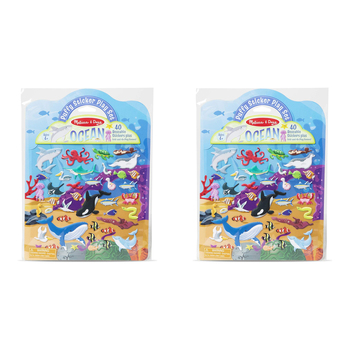 2PK Melissa & Doug Reusable Puffy Sticker Play Set Ocean Kids/Childrens Toy 4+