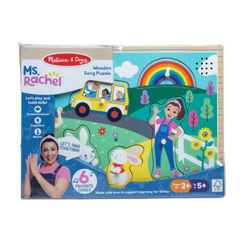 6pc Melissa & Doug Ms. Rachel Song Wooden Puzzle 26x23cm Kids Toy 2y+