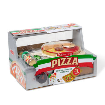 Melissa & Doug Top Bake Pizza Counter Pretend Play Kids Toy Set 3y+