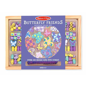 Melissa & Doug Butterfly Friends Bead Set Kids Toy DIY Crafting Kit 4y+