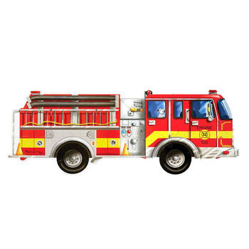 24pc Melissa & Doug Giant Fire Truck Floor Puzzle Wooden Jigsaw 3y+