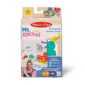 Melissa & Doug Ms. Rachel 1st Words Flashcards Kids Toy Sensory Cards 2y+