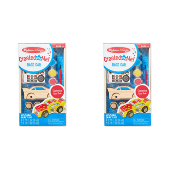2PK Melissa & Doug Created by Me! Wooden Race Car Kids/Childrens Toy 4+