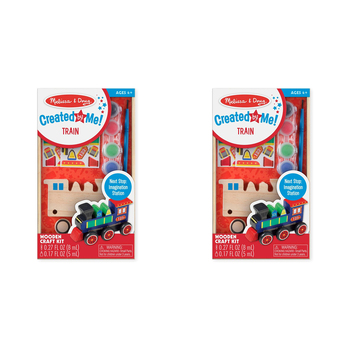 2PK Melissa & Doug Created by Me! Wooden Train Kids/Childrens Toy 4y+