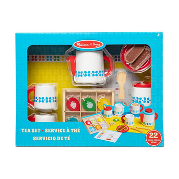 Melissa & Doug Wooden Steep & Serve Tea Set Toy 3y+