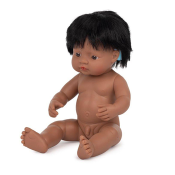 Miniland Anatomically Correct Baby 38cm Latin American Boy Undressed 3y+