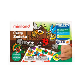Miniland On The Go Crazy Sudoku Kids Board Game 3-7y