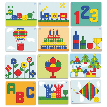 Miniland Giant Superpegs Mosaic Board Pattern Toy Kids 3y+