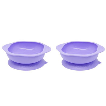 2PK Marcus & Marcus Children's Suction Bowl Lilac Whale 12m+
