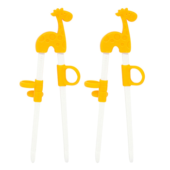 2PK Marcus & Marcus 19.5cm Learning Chopsticks Kids/Toddler 3y+ Giraffe Orange
