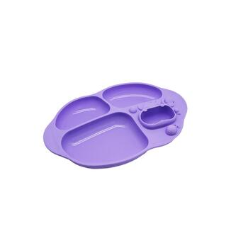 Marcus & Marcus Yummy Suction Divided Plate Colour: Lilac 6M+
