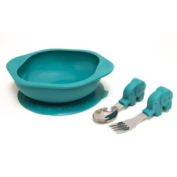 Marcus & Marcus Toddler Mealtime Set Kids 18m+ Green Elephant