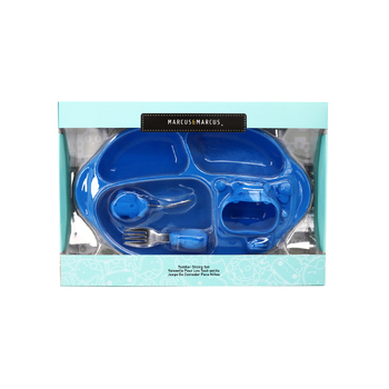 Marcus & Marcus Toddler Dining Set Blue Hippo Lucas 18m+