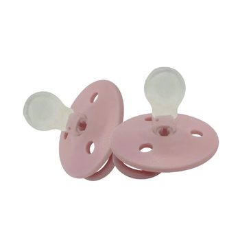 2PK Mininor Baby/Infant Dummy Silicone Pacifier Rose 6m+