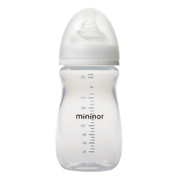 Mininor Baby/Infant 240ml PP Feeding Bottle - Clear