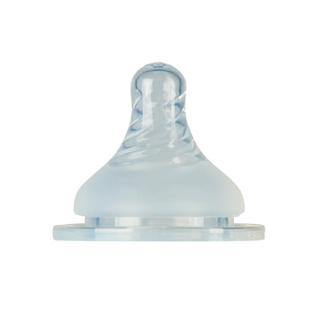2PK Mininor Baby Silicone Teat/Nipple For Feeding Bottle 9m Clear