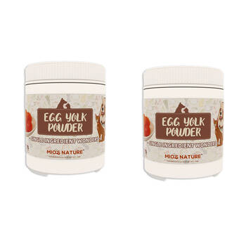 2PK Mio's Nature Egg Yolk Nutritional Supplement Powder for Pet Cats/Dogs 120g