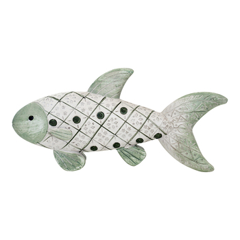 LVD Decorative Polyresin 23cm Fish Decor Mareena - Green