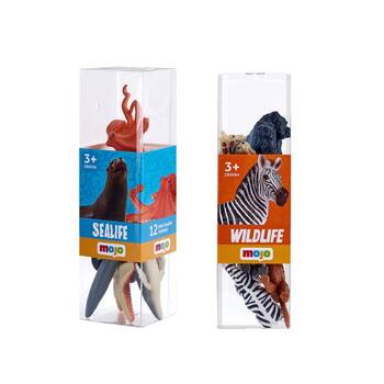12pc Mojo Sealife/Wildlife Animals Kids Fun Toy 3y+ Assort Combo Set