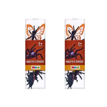 2x 12pc Mojo Insects & Spiders Animals Kids Fun Playset Toy 3y+ Assorted