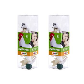 2x 6pc Mojo Farm Figure Kids Playset Toy 3y+ Assorted