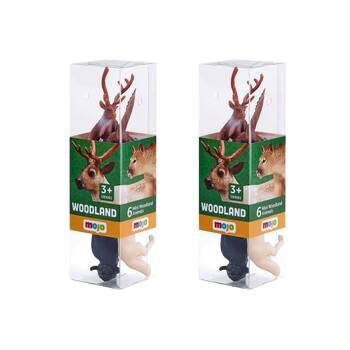 2x 6pc Mojo Woodland Figure Kids Playset Toy 3y+ Assorted