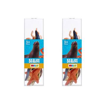 2x 6pc Mojo Sea Life Figure Kids Playset Toy 3y+ Assorted