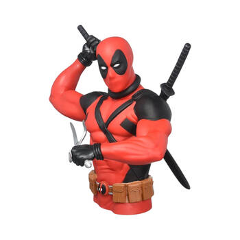 Marvel Deadpool Bust Figural PVC Coin/Piggy Bank Figure Red