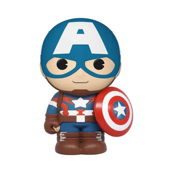 Marvel Avengers Captain America Figural PVC Coin/Piggy Bank 5.9in Figure