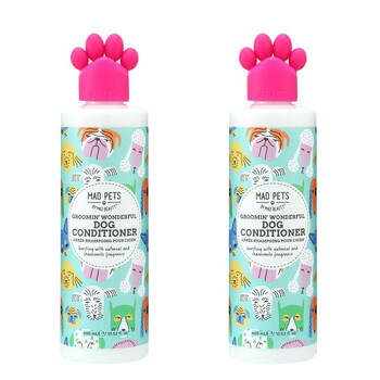 2PK Mad Pets Vitamin and Shea Butter Dog Conditioner 400ml Oatmeal & Chamomile