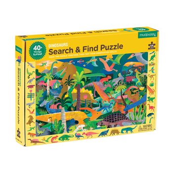 64pc Mudpuppy Search & Find Kids Jigsaw Puzzle 58x38cm Dinosaurs 4y+