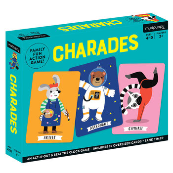 Mudpuppy Charades Oversized Cards Board Game Toy 4y+