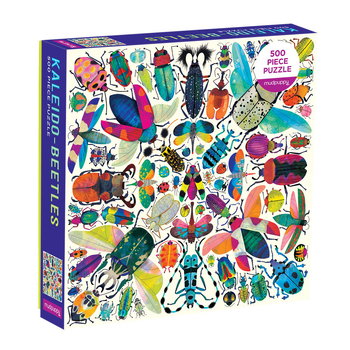 500pc Mudpuppy Kids Jigsaw Puzzle 51x51cm Kaleido Beetle 8+