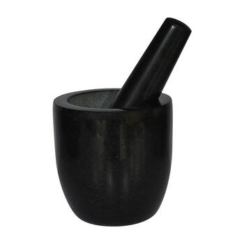 Brunswick Bakers Mortal and Pestle Food Processor Set 12cm Black Granite Stone