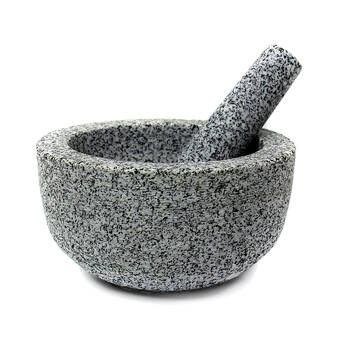 Classica Solid Granite Mortar & Pestle Spice Herb Pounder 20x11cm Grey