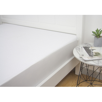 Ardor Towelling Waterproof Double Bed Mattress Protector White